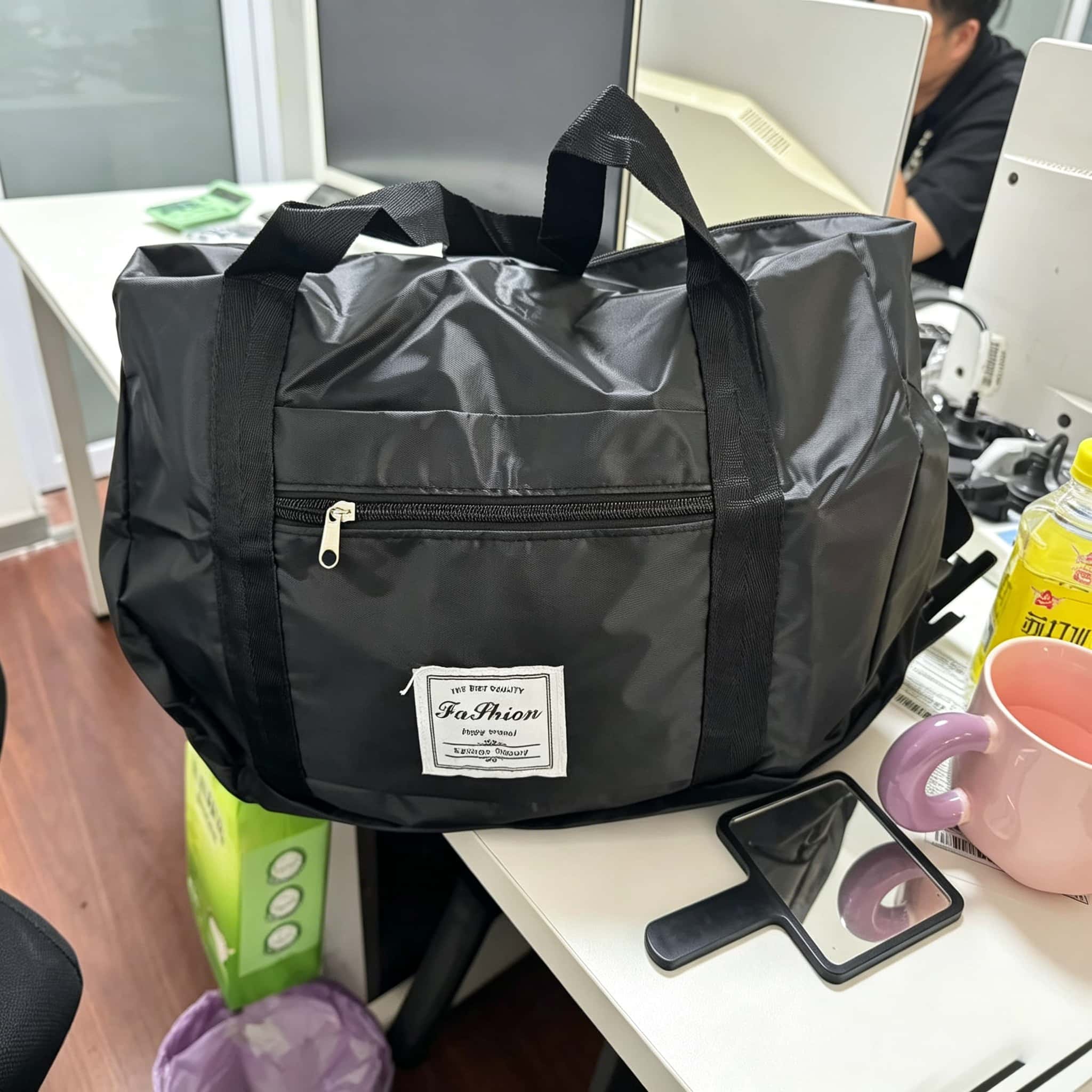 TEMU 여행용 수하물 가방, 항공기 기내용 휴대 가방, 남녀공용 주말 여행 가방, 가정용 접이식 수납 가방/이사용 가방, 고하중 이사 수납 가방, 옷을 보관할 수 있는 튼튼한 손잡이가 있는 이불 수납 가방