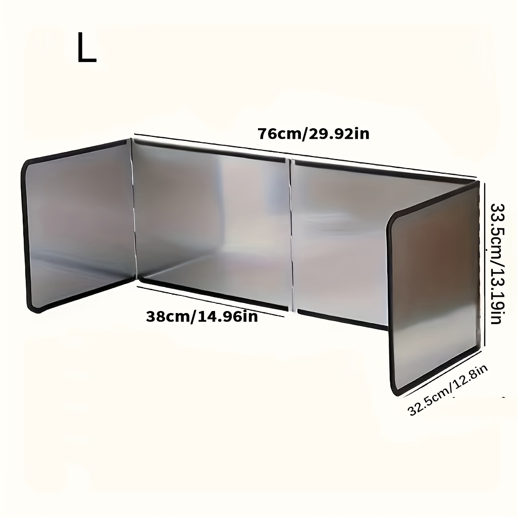 TEMU 1pc Heat-resistant Stove Splash Guard, Of Oil Separators With Thermal Insulation Function, Safe Cooking, Durable And Easy To Clean, Stove Top