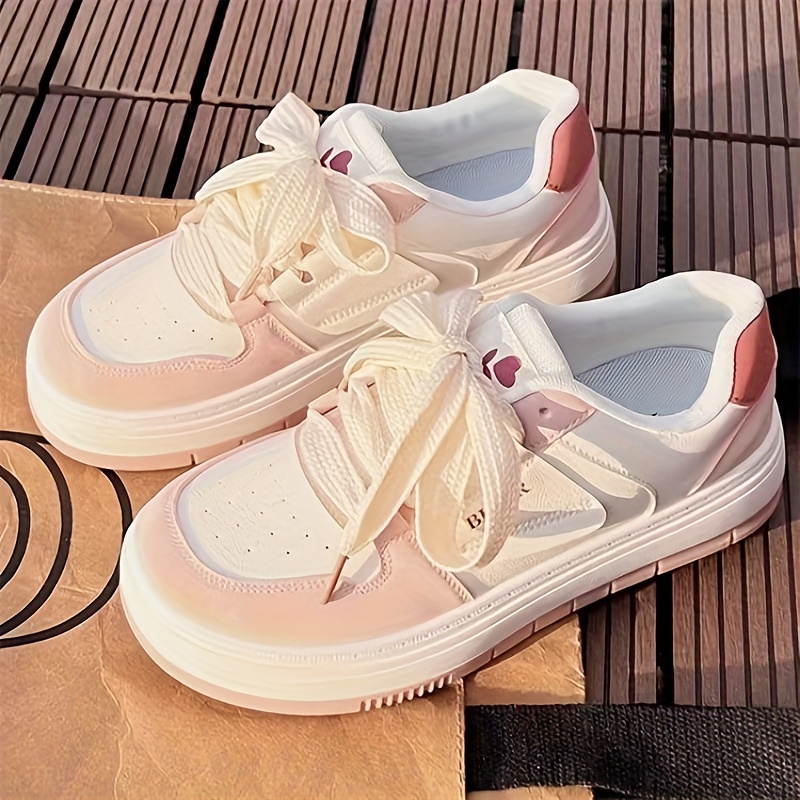 

Women's Trendy Skate Shoes, Casual Lace Up Outdoor Shoes, Comfortable Low Top Sport Shoes