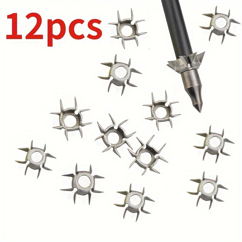 

[top-] 12pcs Steel Broadheads For Diy - For &