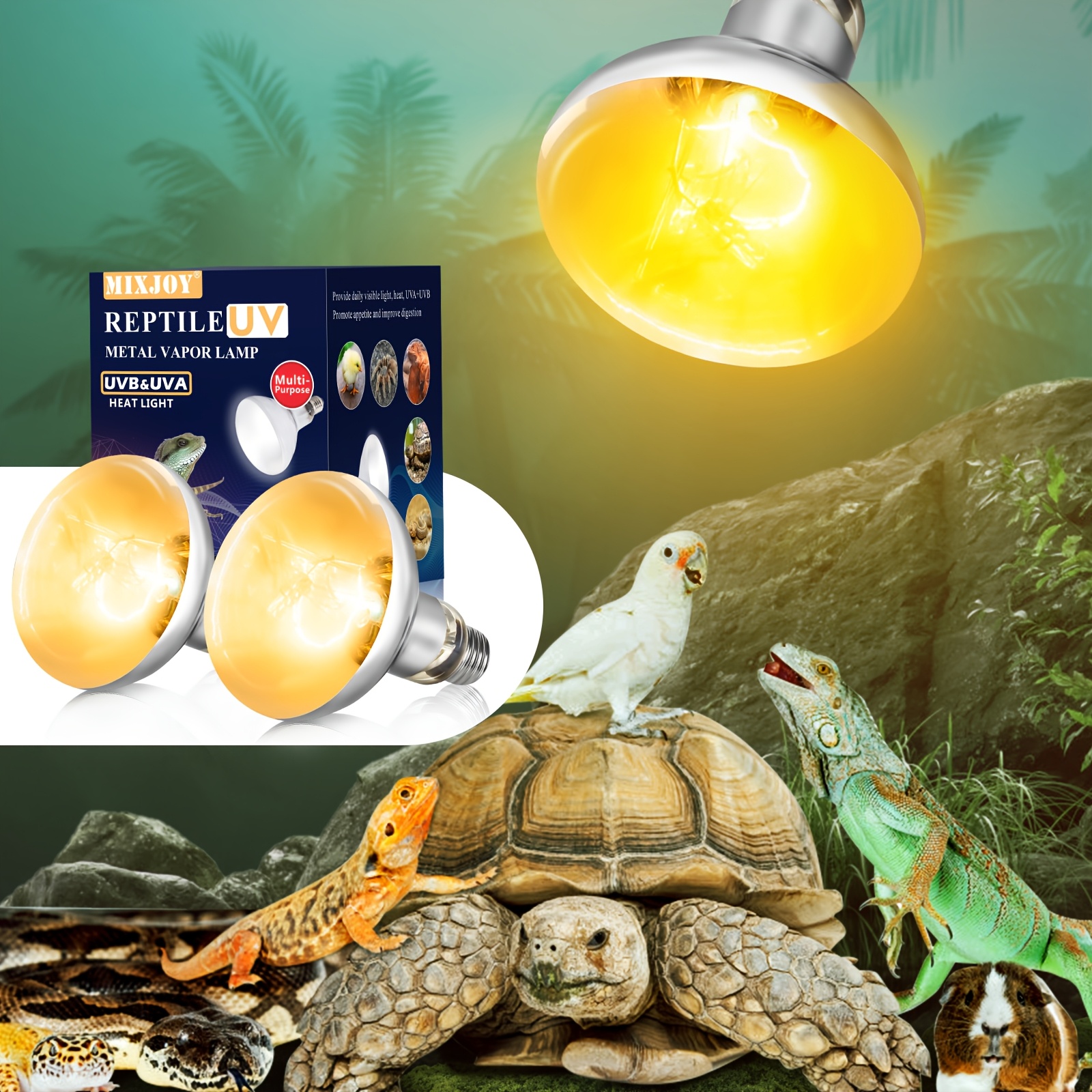 turtle uvb light sold on Temu United States