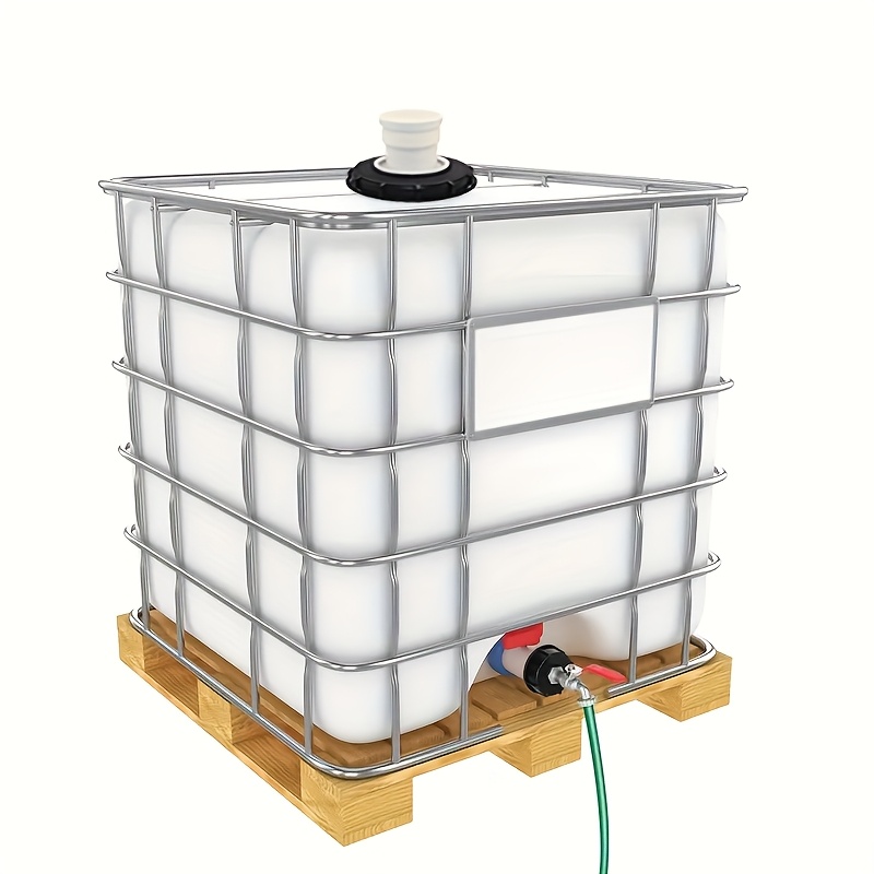 TEMU Un set di tre adattatori per serbatoio IBC per acqua con filtro a rete e design a , resistenti e facili da pulire, adatti per coperchi di