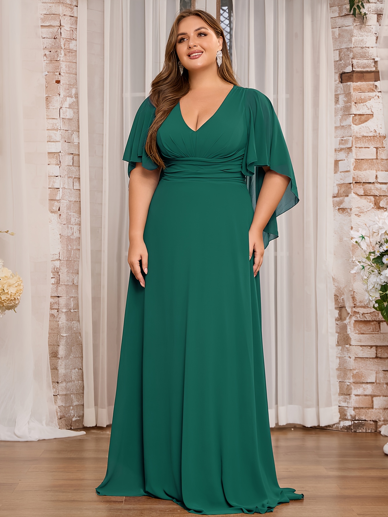 plus size plus size plus size womens v neck sleeve - Temu Mauritius