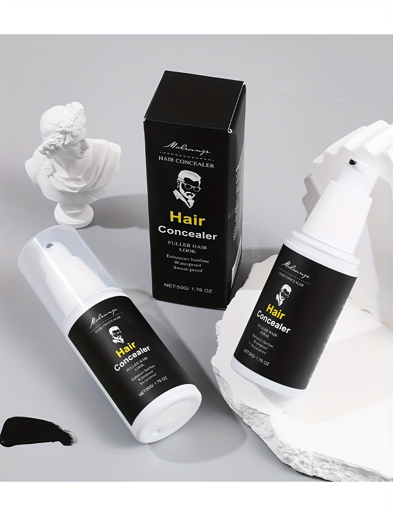 strong coverage hairline concealer paste natural look for thinning bald spots waterproof sweatproof easy application portable suitable for men women hair coloring paste natural look concealer moisturizing effect hair color cream Product details 8