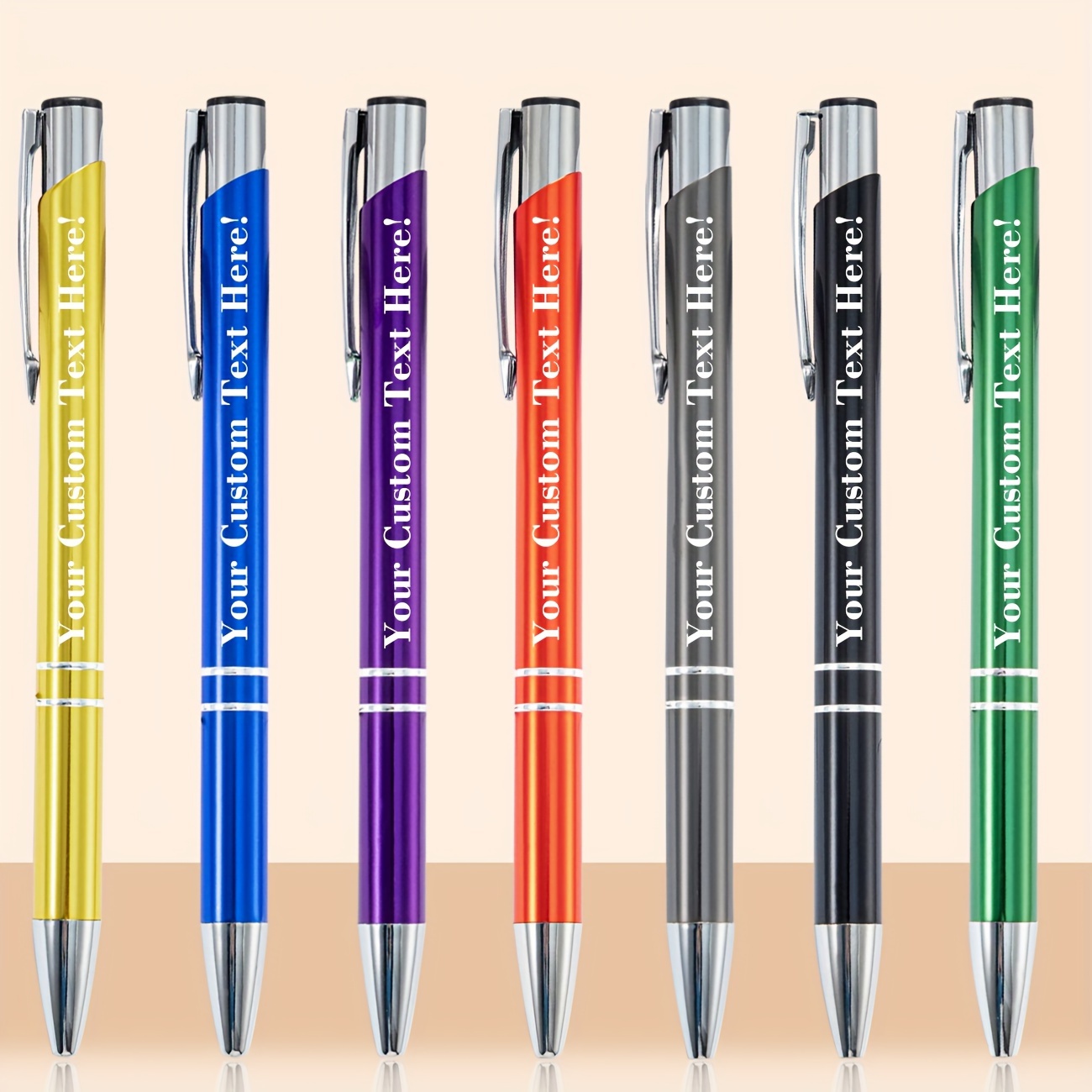 

Customizable Metal Pen: Personalized Gift For Any Occasion - Durable, Slim Aluminum Body, Black Ink Ballpoint Tip