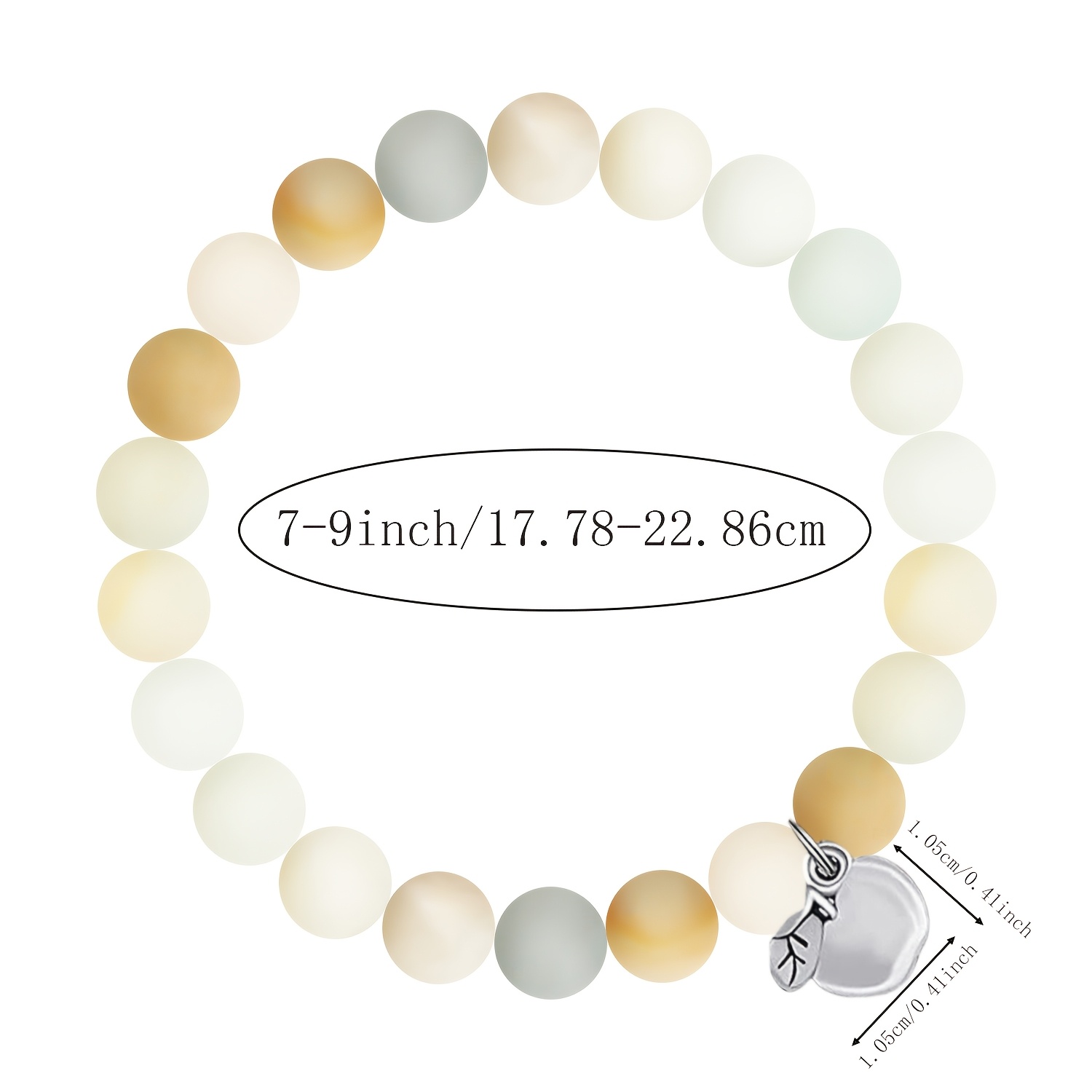 Natural Stone Beaded Bracelet, Valentine's Day Gift