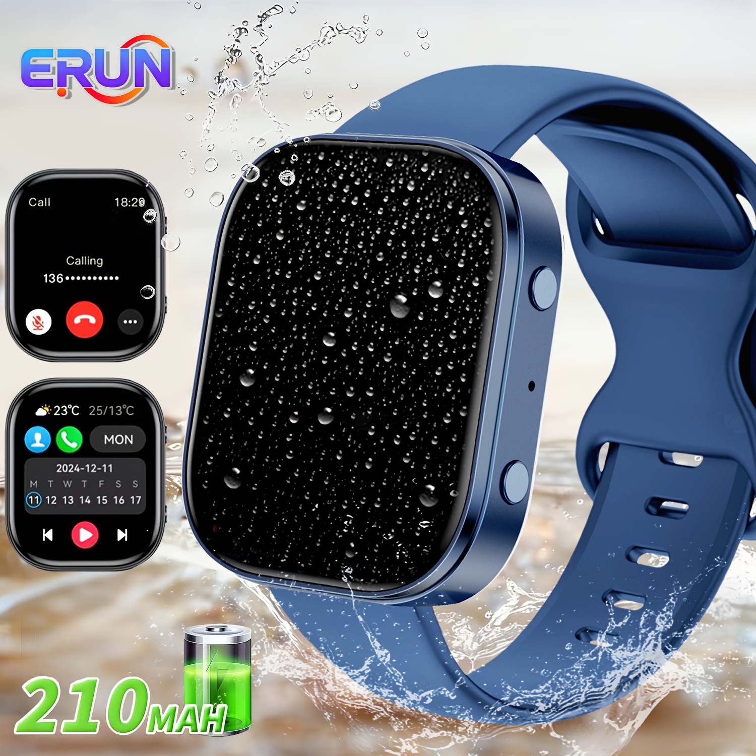 Smartwatch with Wireless Calling and Multiple Sports Modes