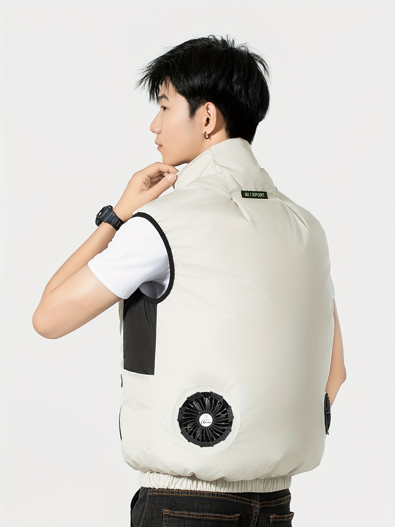 Air Conditioned Cooling Vest With Fan For Men - 3-Speed Breathable Summer Wear For Outdoor Work