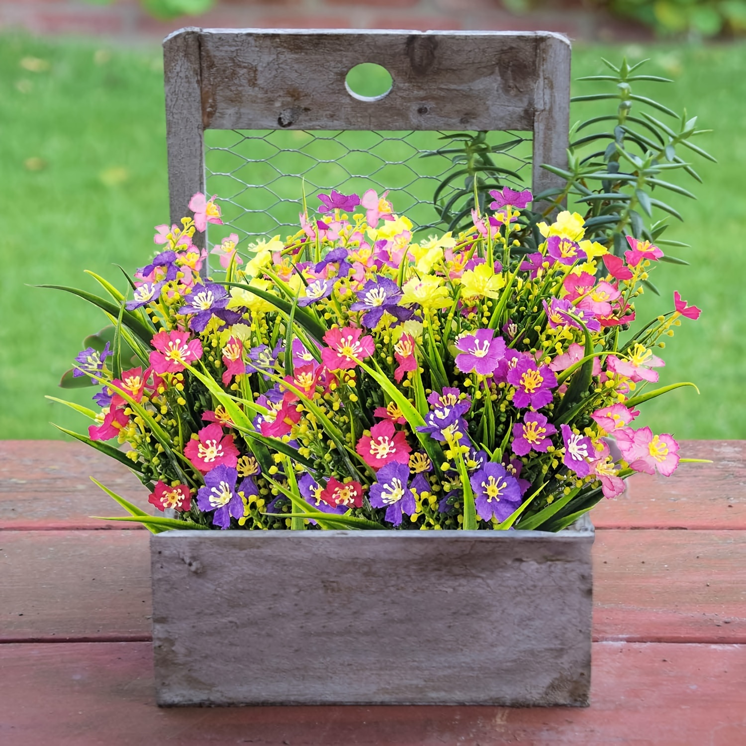 übertopf pflanztopf Garten Blumentöpfe Pflanzschale Rost Übertopf Gartenschale Rechteckig –  Sino Han main image 1