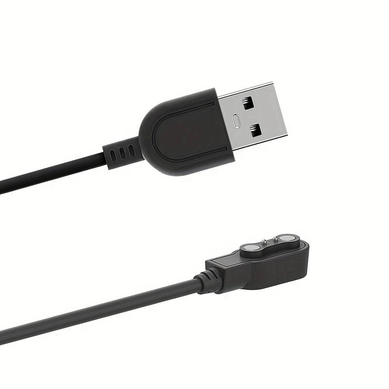 2 Câbles Chargeur Magnétique Universel Pour Montre Connectée - 2 Broches 4mm, 60cm - Charge Rapide Et Sécurisée
