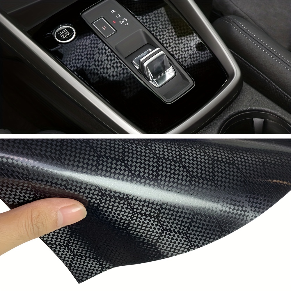 

Black Diamond Honeycomb Carbon Fiber Vinyl Wrap - 1 Roll, Multi-purpose Pet Film For Interior & Exterior Car Decoration