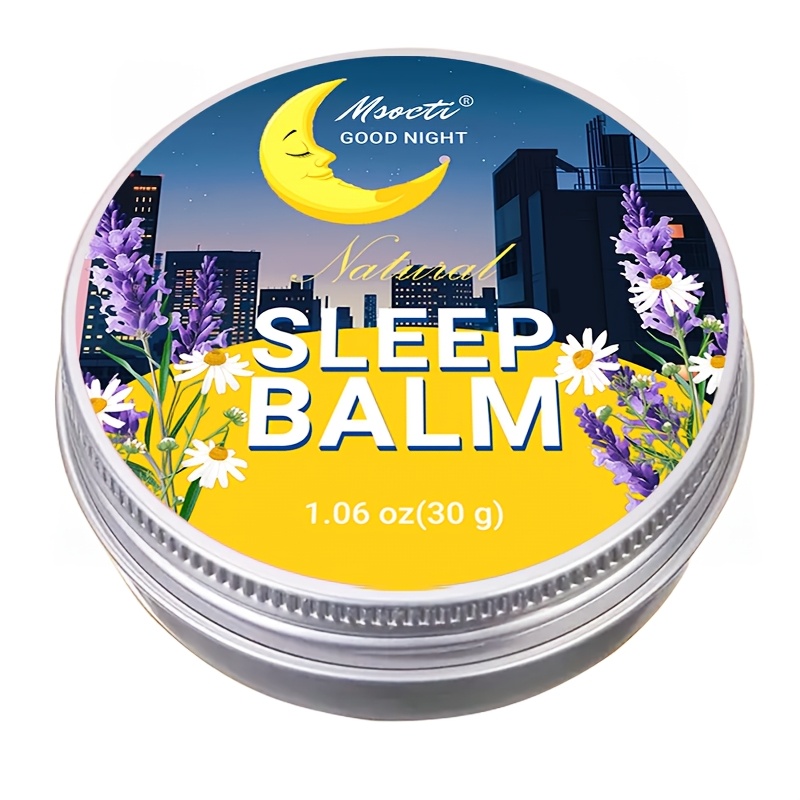 Msocti Natural Calming Night Cream - Lavender, Chamomile & Sage Sleep Balm For, Bedtime Moisturizer Suitable For Types, 30g/1.06oz