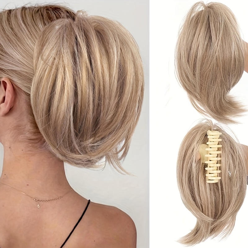 E-shop Synthetische, hitzebeständige Perücken, lässige elastische Haarknoten, Damen-Pferdeschwänze, Perücken, Weihnachts-Perücken