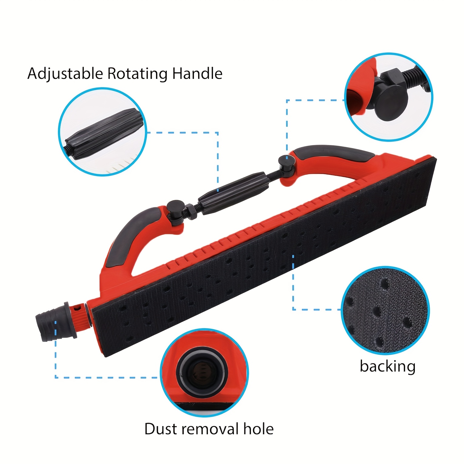E-shop Ein Stück staubfreier Longboard-Handschleifblock mit einstellbarer Radiusflexibilität, geeignet für kontinuierliche Rollen oder