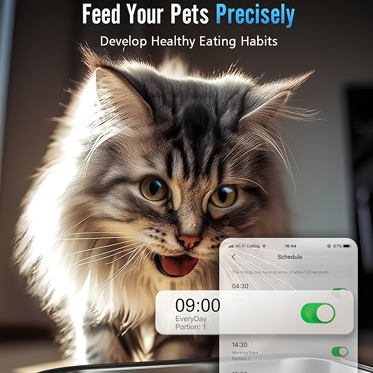 3l large capacity wi fi remote automatic cat feeder 2 5l wireless automatic dog drinking   with filter quiet   feeder and   system Product details 1
