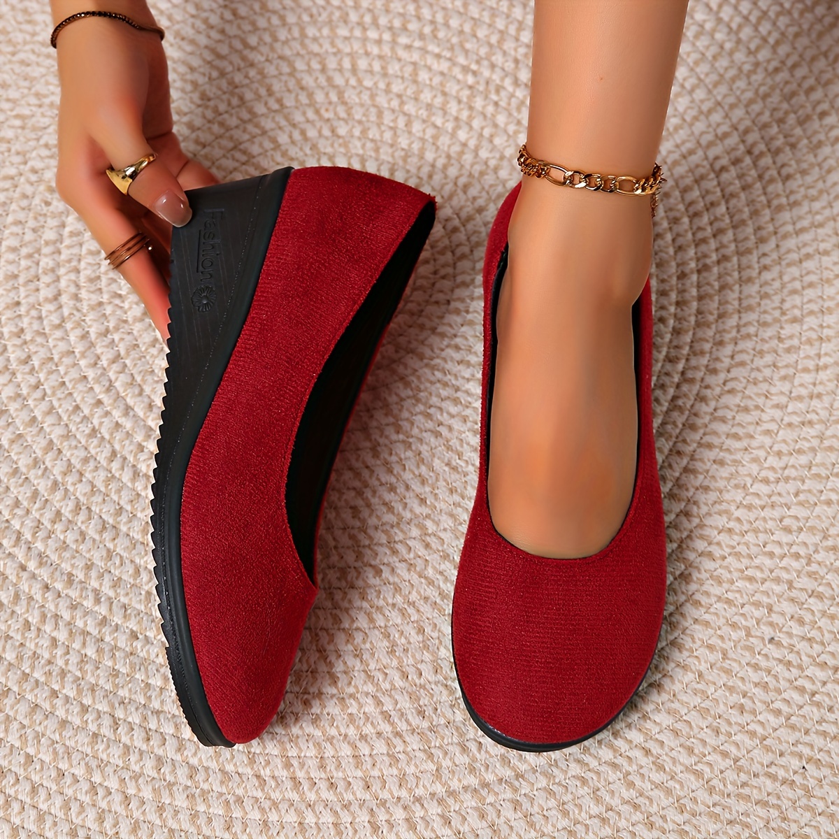 

Comfortable & Stylish Slip-on Dress Shoes With Non-slip Sole, Round Toe, For All , Fashion Accessory