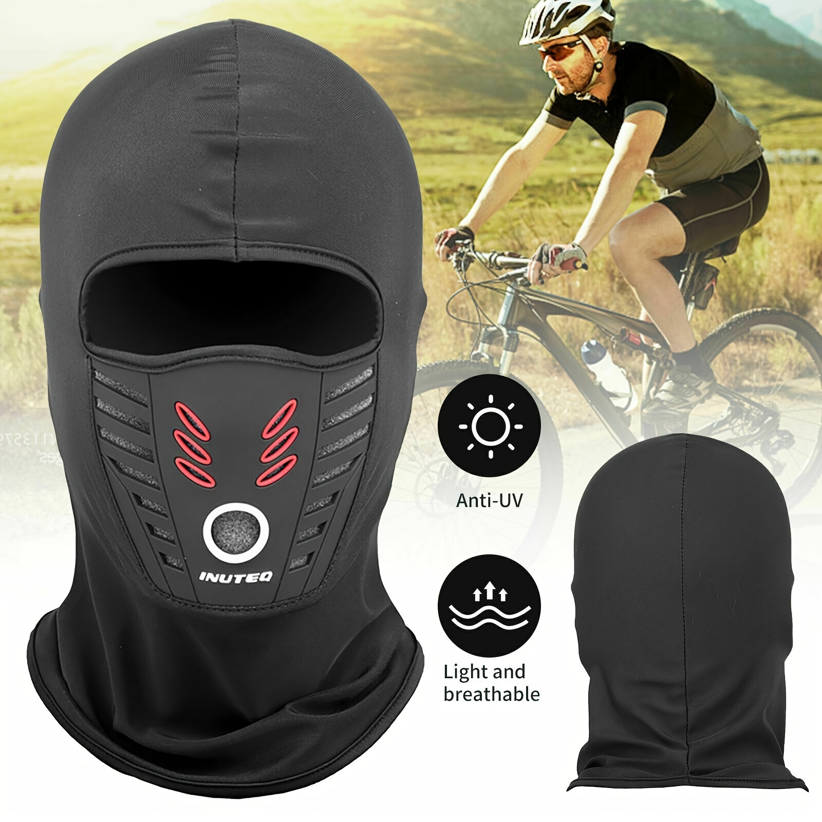 

Balaclava Bike Face Mask Cover Hood Dust Proof Breathable Scarf For Cycling Motorcycle Hiking Skiing Skateboard