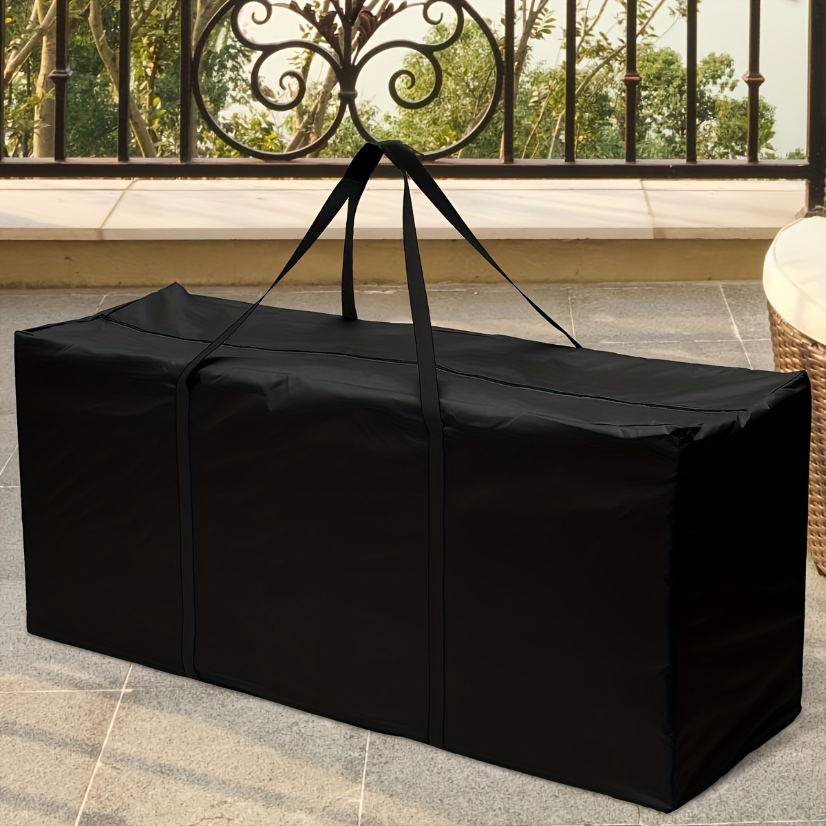 

Organized Outdoors: 210d Oxford Fabric & Storage Bag For Garden Furniture Cushions, Tree Storage