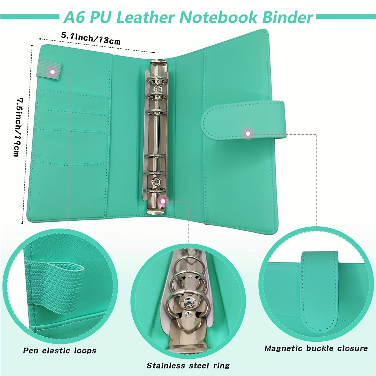 HAKPNEW A6 Leather Money Saving Wallet With Calculator, 12