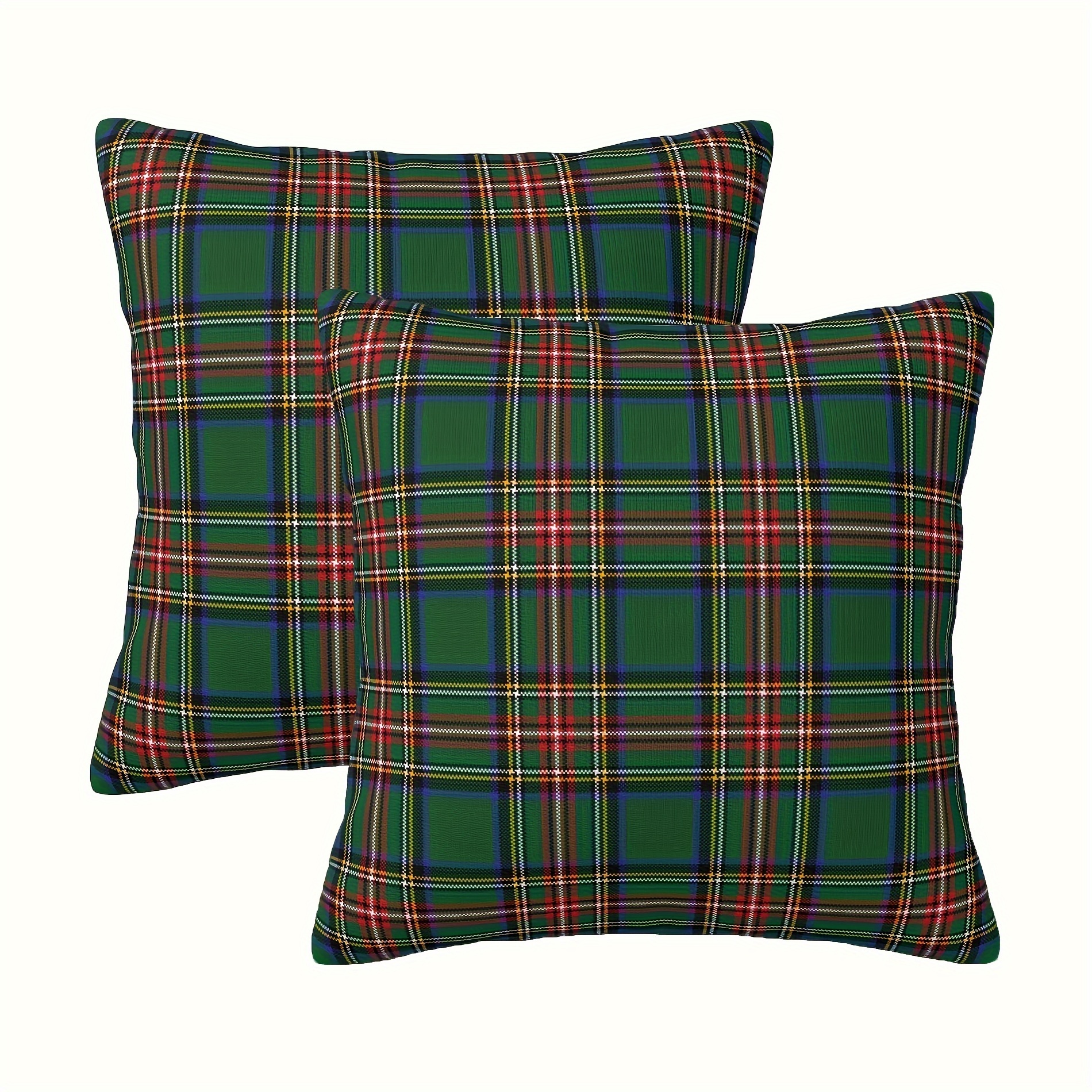 

2pcs Check , For Sofa & - - Polyester, Zip , - 18x18