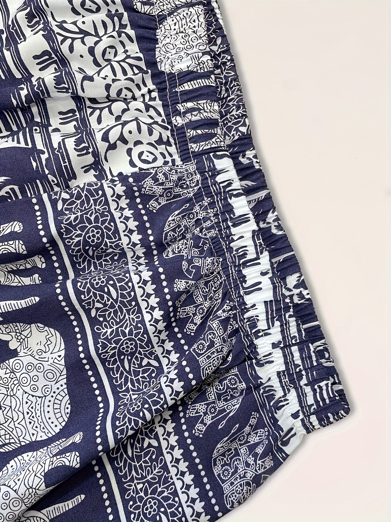 Women's Animal Print Jogger Pants, Casual Loose Beach Pants - 3pcs - Cosmic Serenity Shop