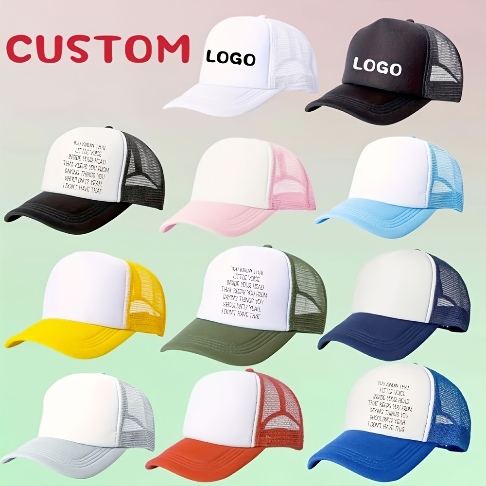 10pcs Customizable Breathable Mesh Baseball Caps for Events