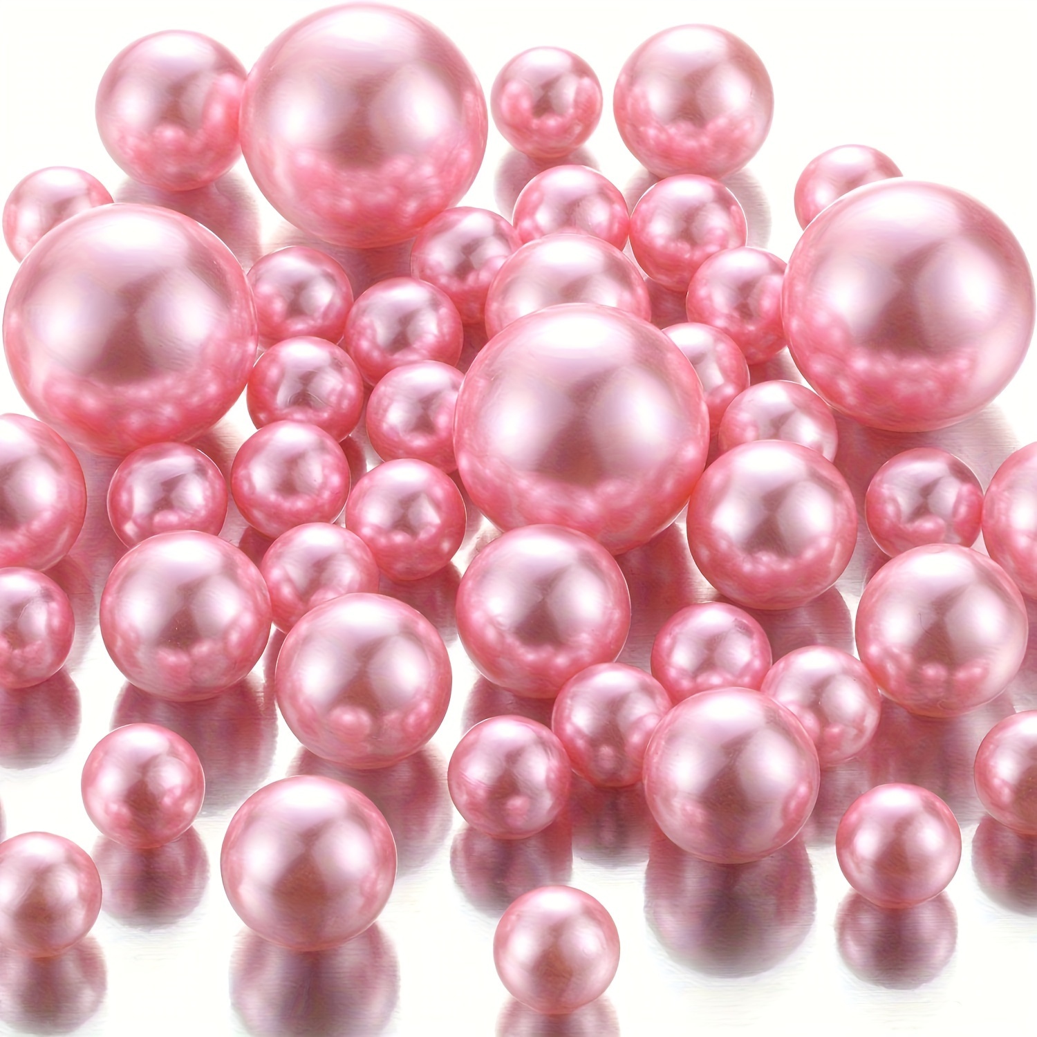 TEMU 240pcs Pearls For Crafts No Holes, Vase Filler For Table Scatter, Wedding, Birthday Party, Home Decoration, Halloween, Thanksgiving Day,