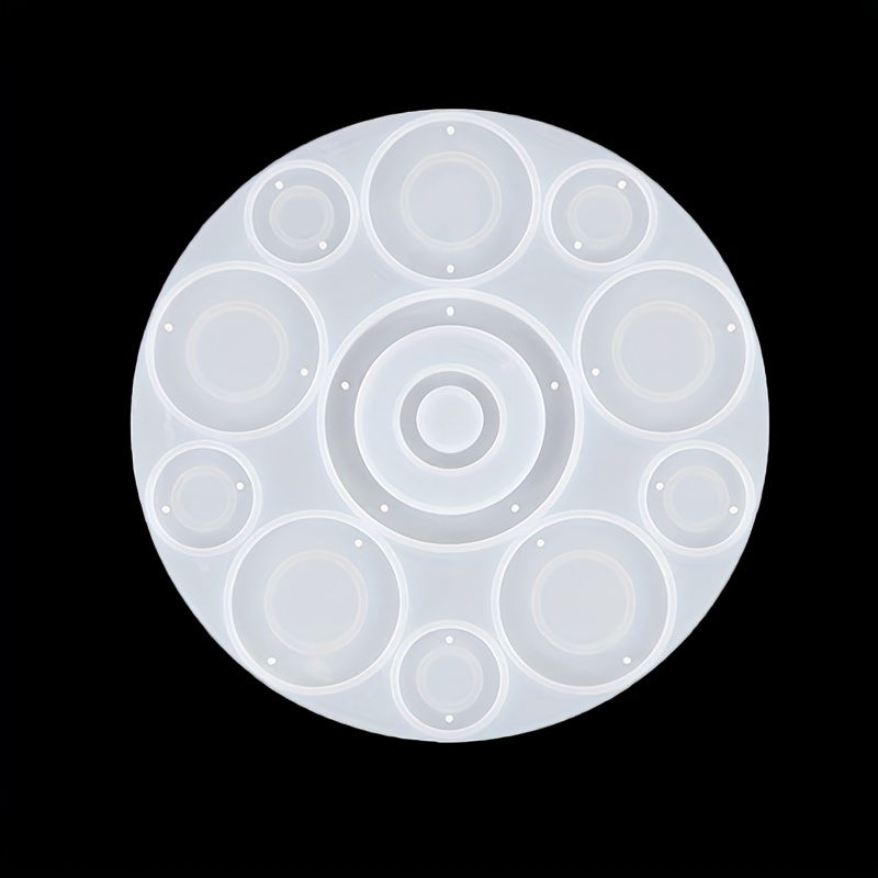 Crystal Epoxy Mold For Round Pendants, Wall Hangings, Curtain Wind Chimes, Resin Mirror Silicone Mold
