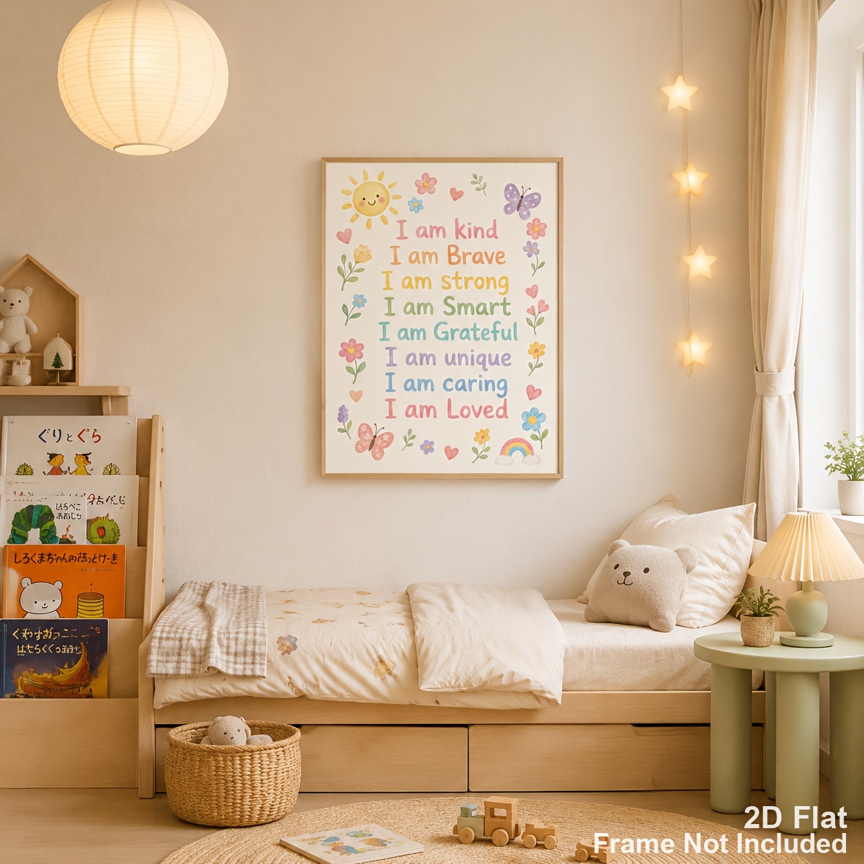 Children's Positive Affirmation Watercolor Art Poster
