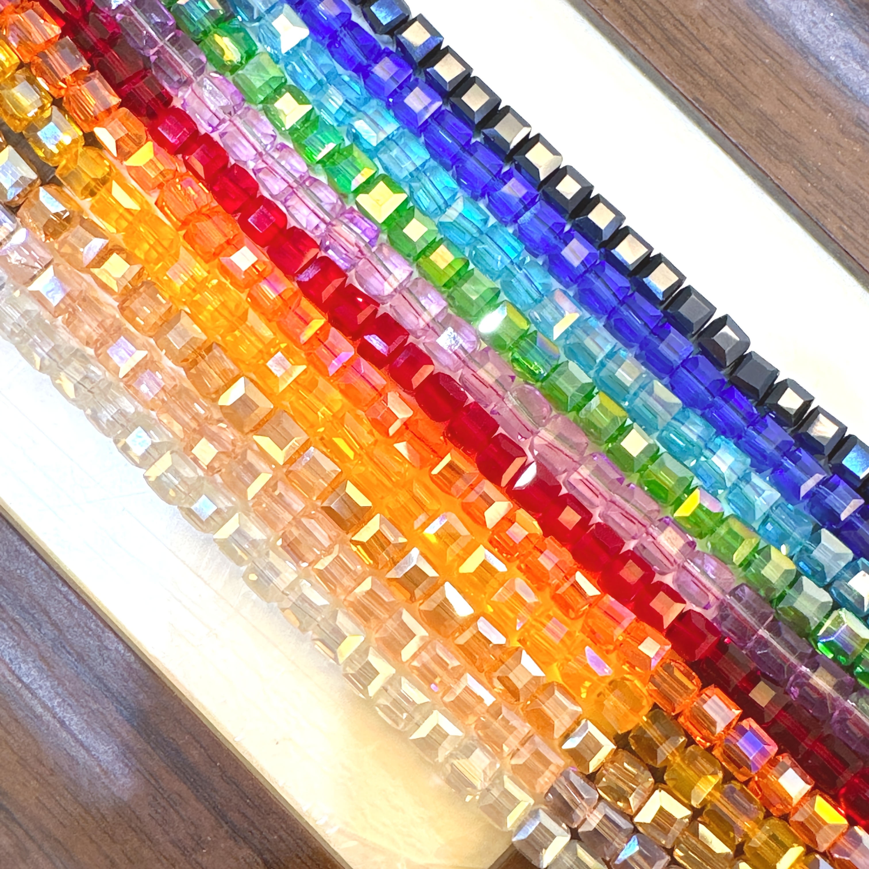 TEMU 6mm Artificial Glass Beads | Beads, Sparkle Spacer Beads Charms, Ideal For Jewelry Making, Earrings, Bracelets, Necklaces, Mobile Phone Chains,
