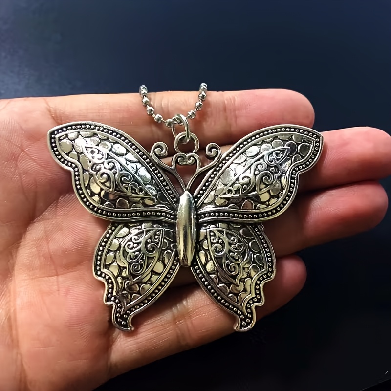 E-shop Insekten Schmetterling Halskette Vintage Tier Design Halsketten Schmuck Geschenk