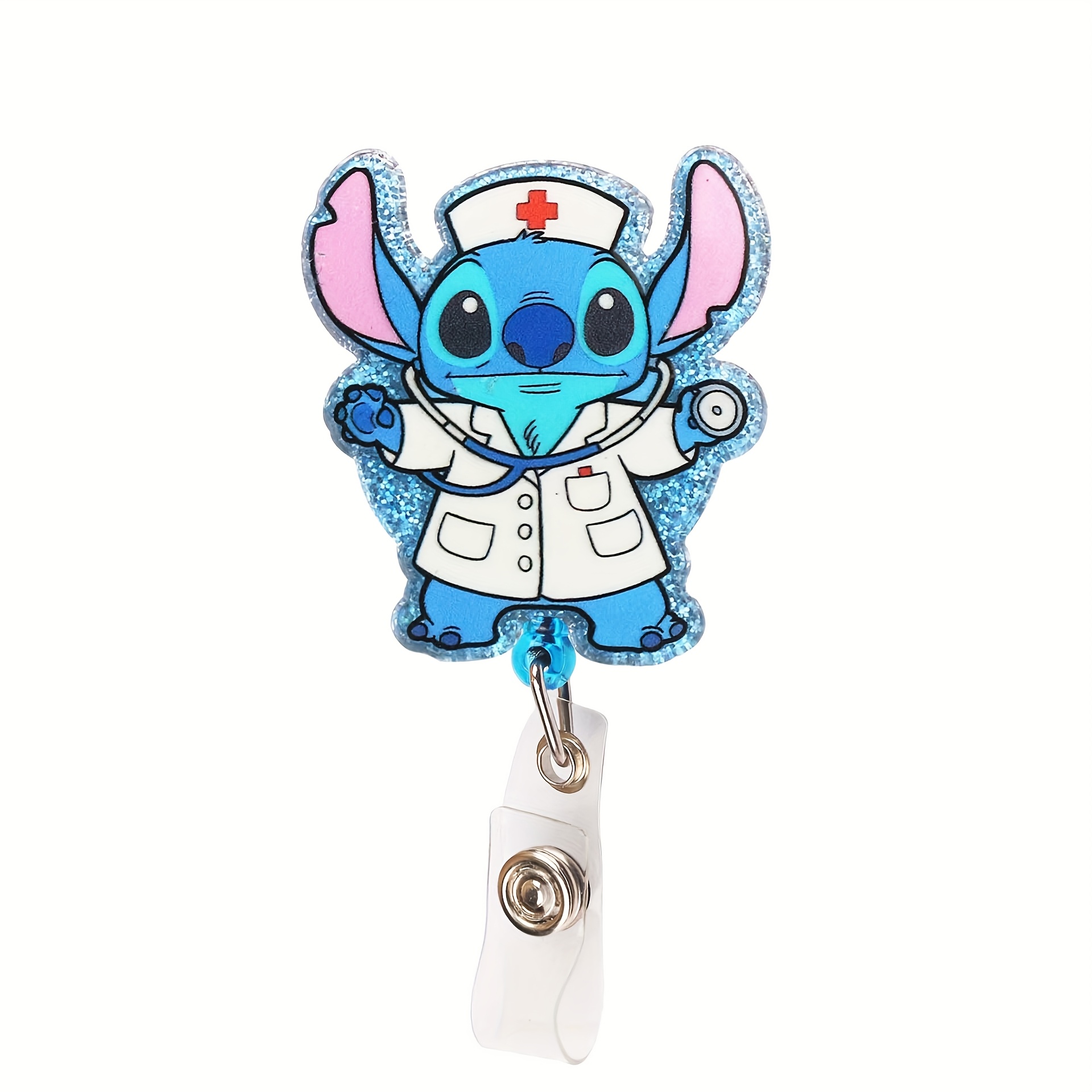 1個/2個 ディズニー スティッチ ナースバッジリール - かわいい