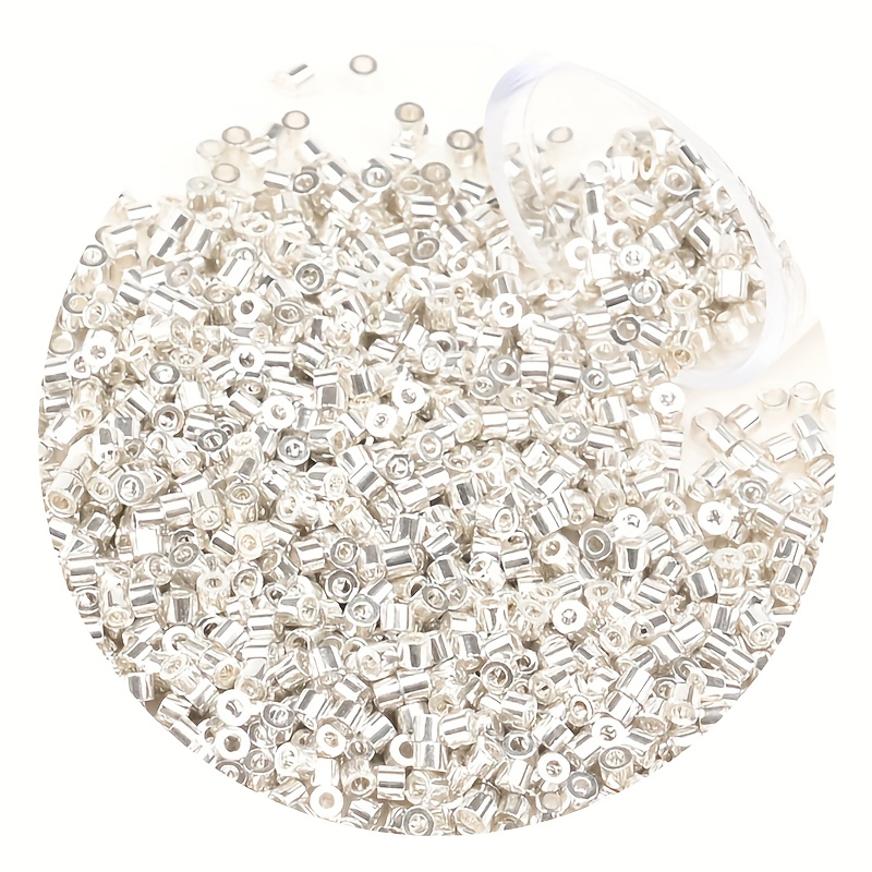 (beads And Bead Assortments) Uniform 11/0 Antique Golden And Silvery Japanese Beads For Making Jewelry, Handcrafted Bead Necklaces 1100pcs
