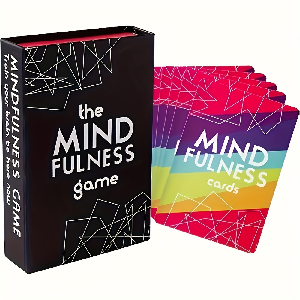 A Mindfulness Therapy Game, egy társasjáték,   megtanítja a mindfulness-t, ötletelős játékkártyák felnőtteknek, játékajándék karácsonyra, halloweeni ajándék