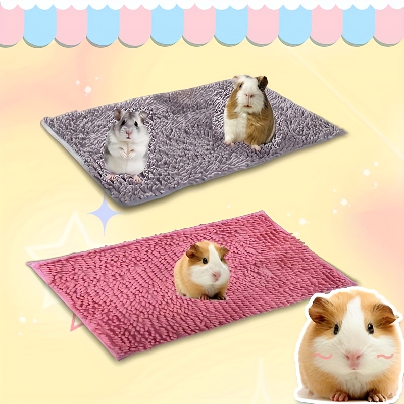 

Guinea Pig Mat, Soft Polyester Pet Pad, Comfortable Small Animal Bedding, Seasonal Washable Pet Mat, For Hamster And Guinea Pig Cage Accessories