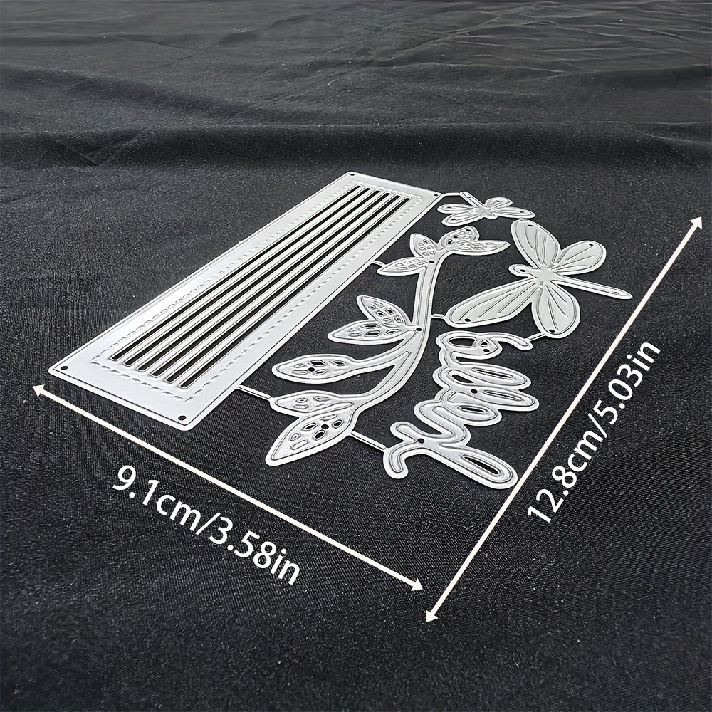 E-shop 1 Stück Rechteck Libelle Metall Stanzformen, DIY Scrapbooking Prägeschablone, Handgemachte Grußkartenherstellung Metall Stanzformen,