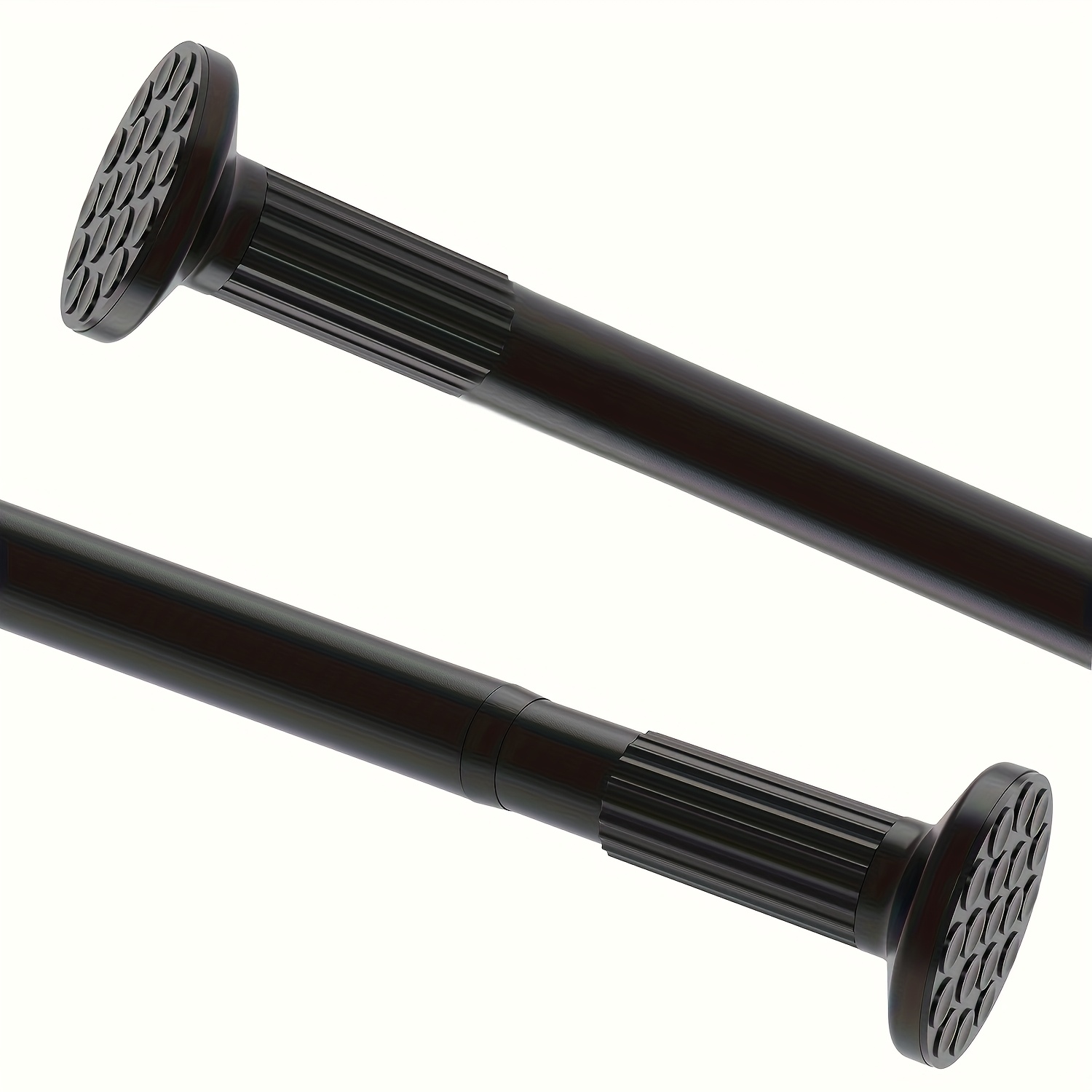 E-shop Klassische verstellbare Teleskop-Vorhangstange, 92 cm-430 cm/ 36-169 Zoll, bohrfreie einziehbare Federstange, rostfreies Stahlmaterial, für den