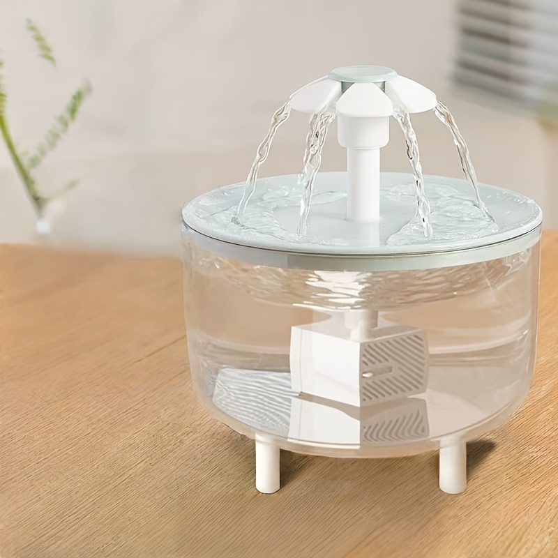 TEMU -quiet Cat Water Fountain With Usb-power & Triple Filtration - Bpa-free 48oz Low-voltage (under 36) Pet Drinking Fountain Suitable For Cats,
