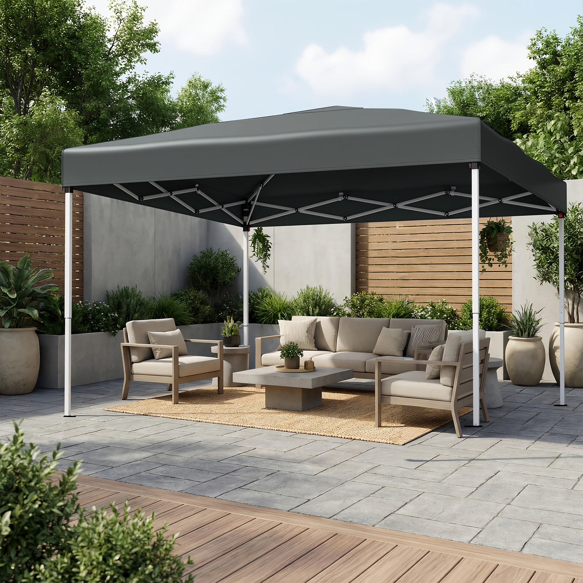 Outdoor Gazebo Canopy Tent, Uv Protection Folding Gazebo, With Carry Bag, For Patio, Garden