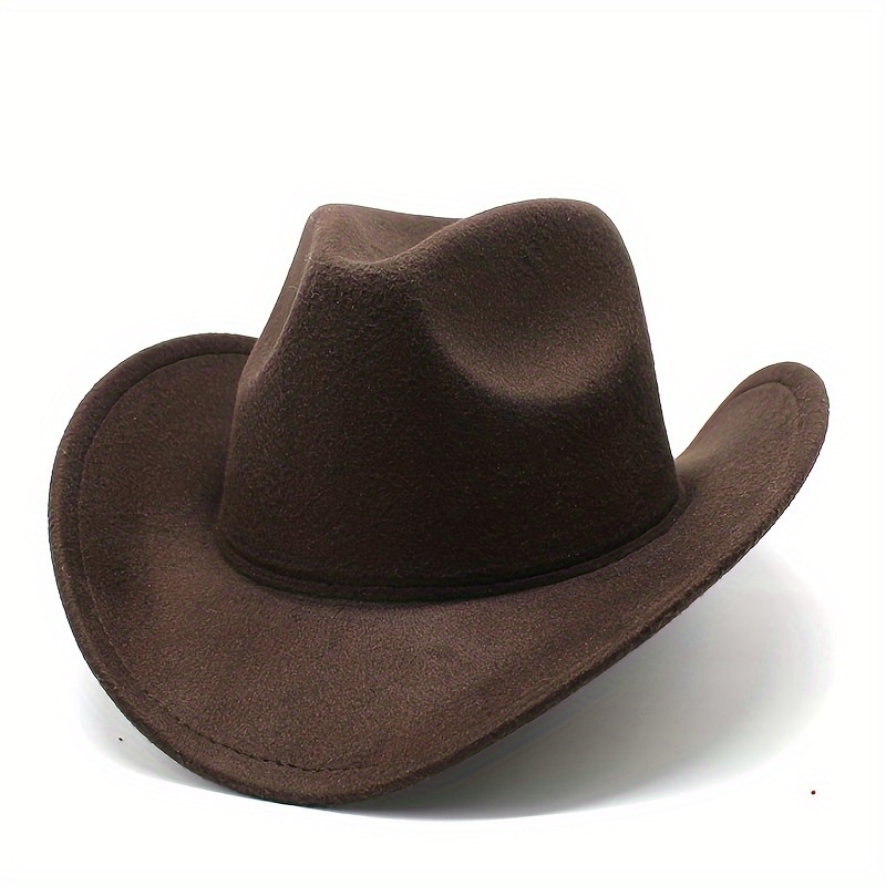 

Unisex Western Cowboy Hat - Boho Style, Polyester Woven, Fashion Forward