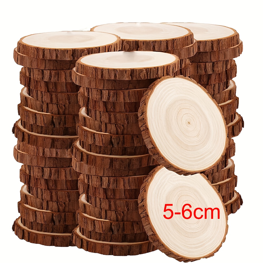 Fette Di Legno Naturale 6 Pezzi - 16-17 Cm | Per Artigianato E Decorazioni - Foto 3