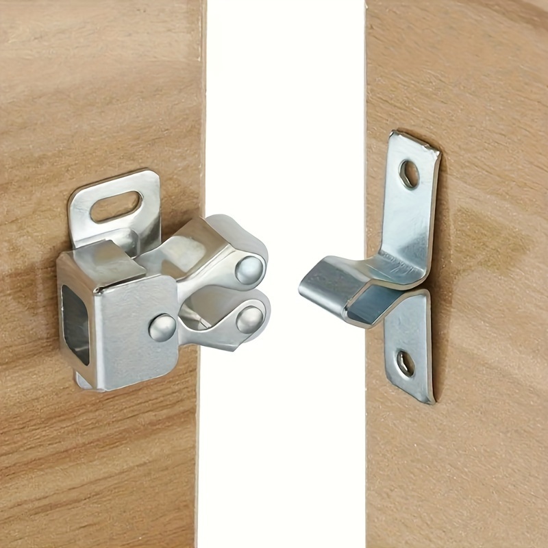 

24 Pcs/4 Set Cabinet Door Magnetic Catch Clips - Metal Material - Suitable For Furniture And Cabinet Doors