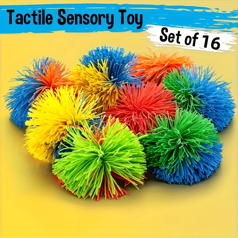 Cottibe Sensory Play Set - Ball Bouncy Ball Colorful Single Ball And Ball - Birthday Gifts, Back To School Valentine's Day Christmas, Party Supplies