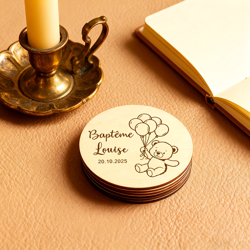 Personalized Rustic Wooden Save The Date Magnets