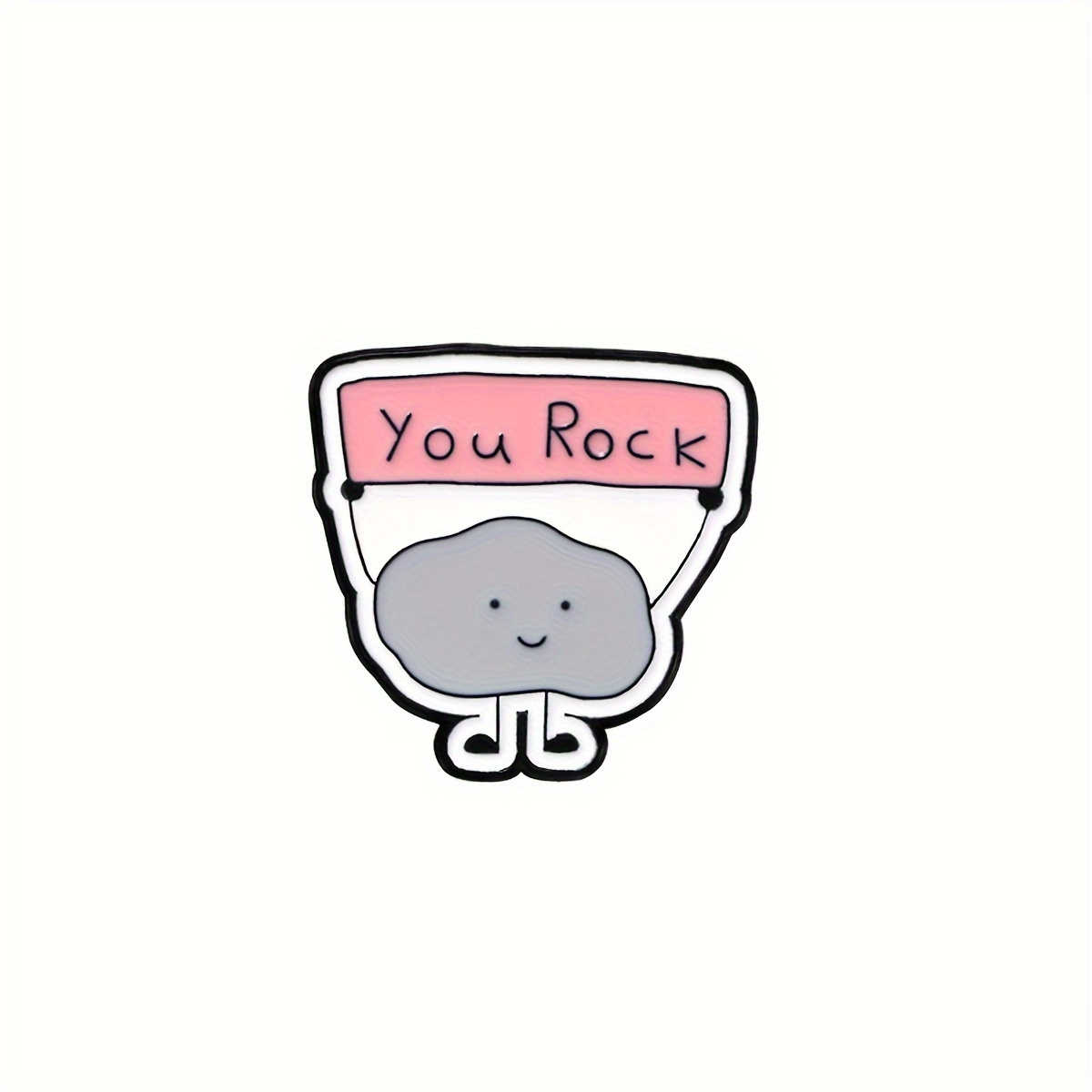 Cartoon Cute Stone Enamel Pin Decorative Brooch