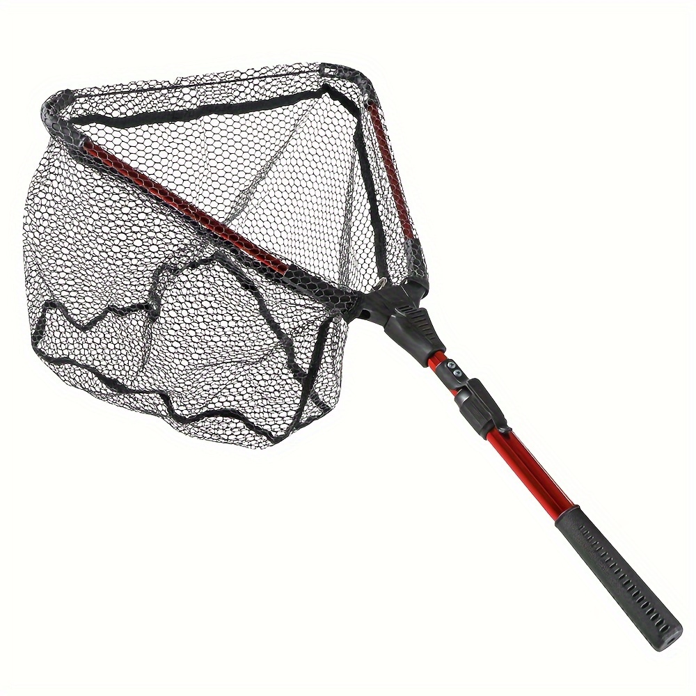 Sturdy Solid Stainless Steel Fishing Net Pole Extendable 3 - Temu