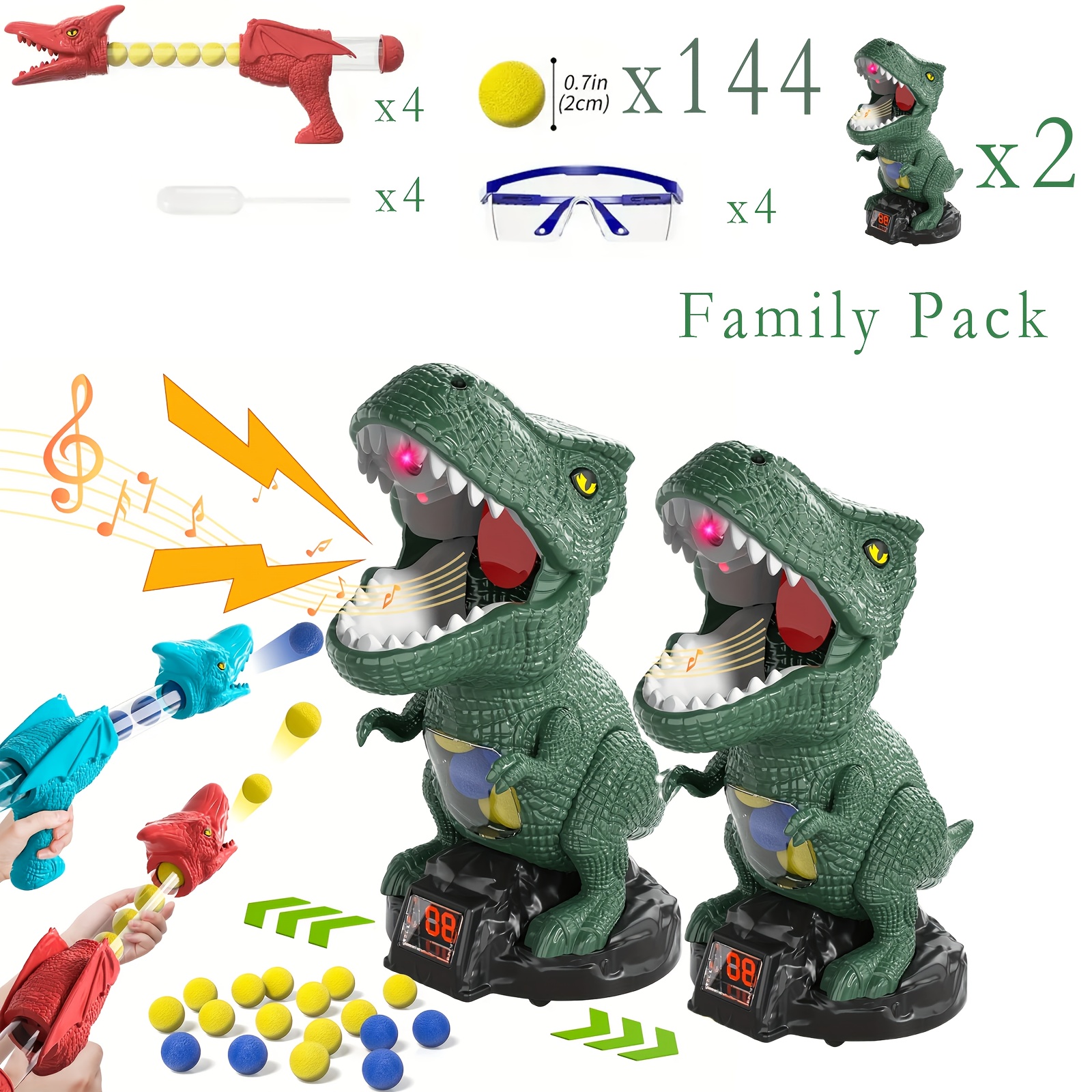 bzx dinosaur shooting toy dinosaur toys kids 5 7 2 air pump