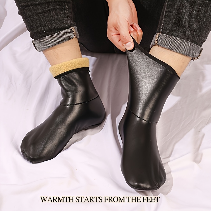 Image of Unisex Winter Outdoor Sports Warm Socks Thickened Velvet Indoor Floor Socks