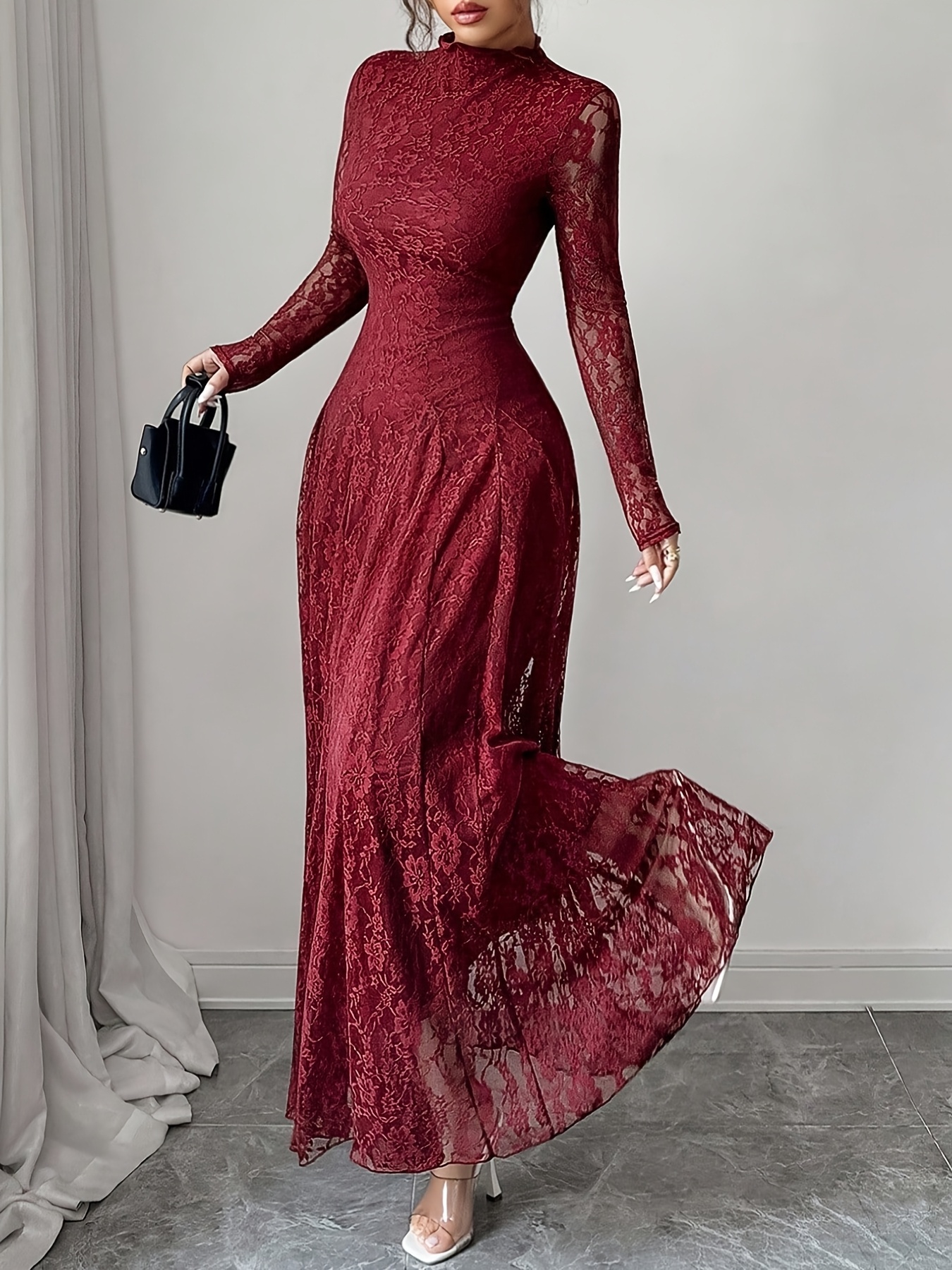 sachin and babi light blue dress Long Sleeve Formal Evening Dress – The Dress Outlet main image 1