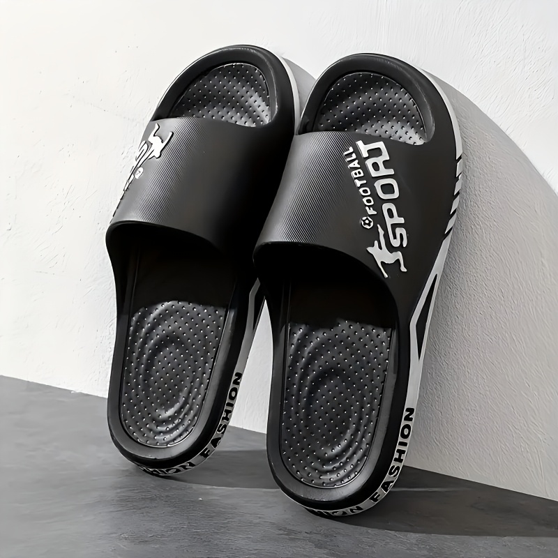 mens lightweight eva slide sandals open toe geometric - Temu  display picture 1